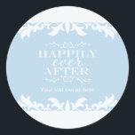 HAPPILY EVER AFTER Storybook Party Favour Sticker<br><div class="desc">HAPPILY EVER AFTER Storybook Party Favour Sticker. Customise with any text. Matching items in my store.</div>