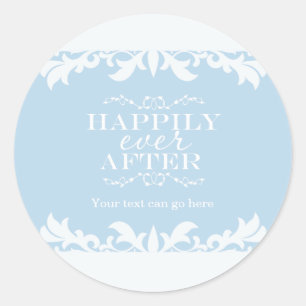HAPPILY EVER AFTER Storybook Party Favour Sticker