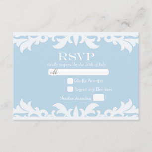 HAPPILY EVER AFTER Storybook Wedding RSVP Card