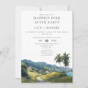 Happily Ever After Tropical Caribbean Wedding Invitation
