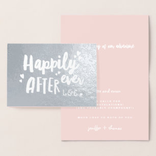 Happily ever after wedding congratulations card