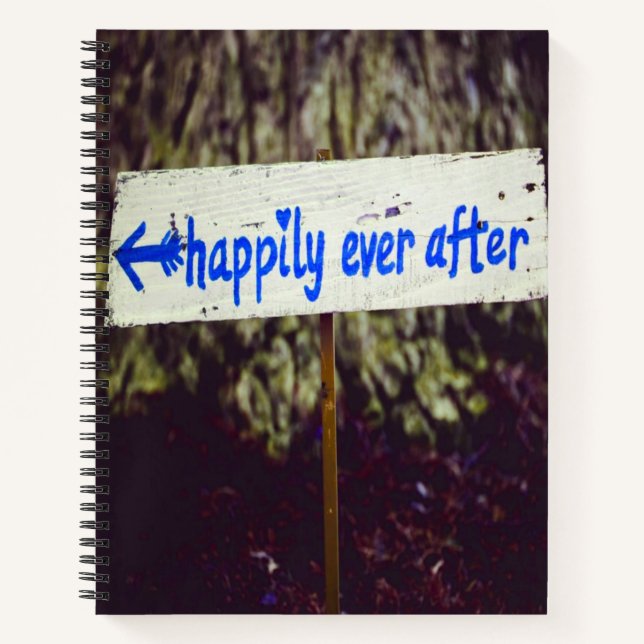 Happily Ever After Wedding Decor Notebook (Front)