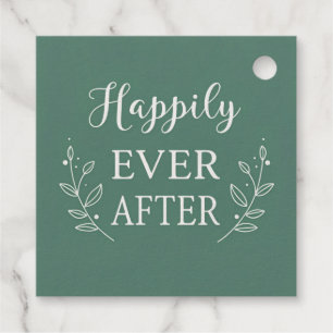 “Happily Ever After” Wedding Design – Elegant Favour Tags