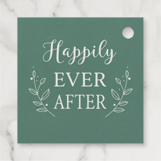 “Happily Ever After” Wedding Design – Elegant  Favour Tags