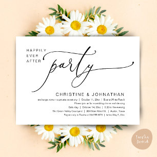 Happily Ever After Wedding Dinner Party Dancing Invitation