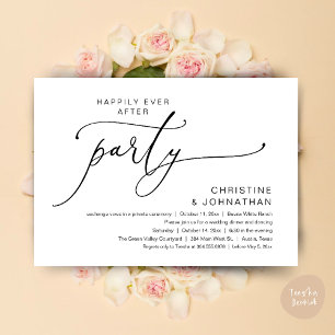 Happily Ever After Wedding Dinner Party Dancing Invitation