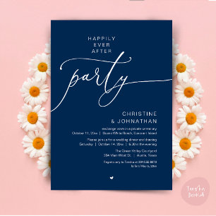 Happily Ever After Wedding Dinner Party Dancing Invitation