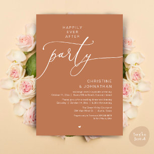 Happily Ever After Wedding Dinner Party Dancing Invitation