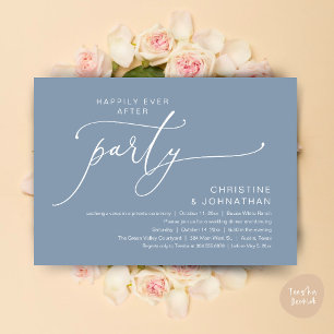 Happily Ever After Wedding Dinner Party Dancing Invitation