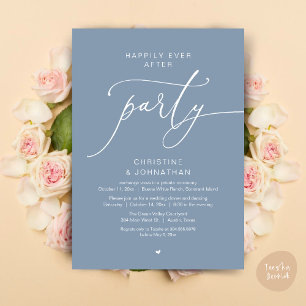 Happily Ever After Wedding Dinner Party Dancing Invitation