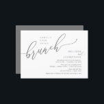 Happily Ever After Wedding Elopement Brunch Invitation<br><div class="desc">Beautiful Modern Casual Minimal,  romantic dark grey themed,  Wedding Elopement Happily ever after brunch celebration invitation card. This is perfect for your wedding reception and post-wedding celebration. Add your wedding party celebration invitation details.
#TeeshaDerrick</div>