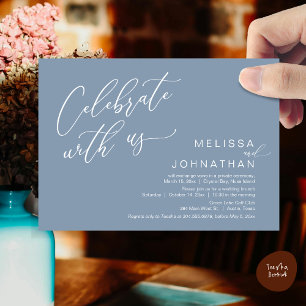 Happily Ever After Wedding Elopement Brunch Invitation