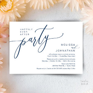 Happily Ever After Wedding Elopement Dinner Party Invitation
