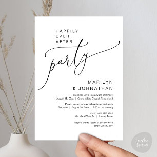 Happily Ever After Wedding Elopement Party Invitation