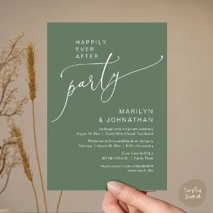 Happily Ever After Wedding Elopement Party Invitation