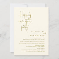 Happily Ever After Wedding Elopement Party