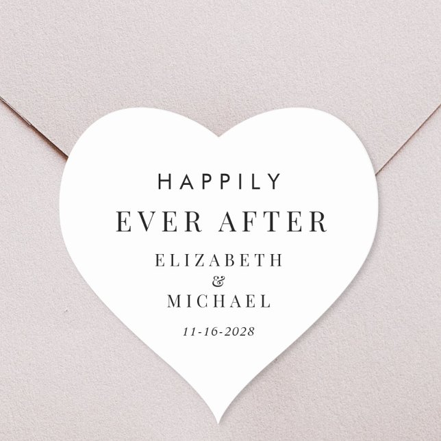Happily Ever After Wedding Heart Sticker (Creator Uploaded)