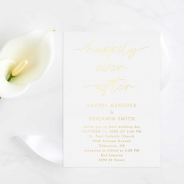 Happily Ever After Wedding Minimal Script Elegant (Creator Uploaded)
