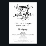 Happily Ever After Wedding Order of Ceremony Sign<br><div class="desc">This sign elegantly displays the order of ceremony without having to hand out individual programs at your wedding.</div>