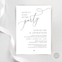 Happily Ever After Wedding Party Dinner Dancing