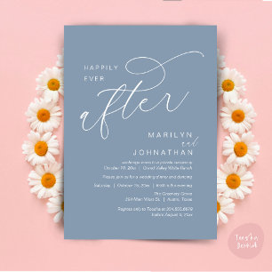 Happily Ever After Wedding Party Dinner Dancing Invitation