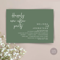 Happily Ever After Wedding Party, Forest Sage Gree