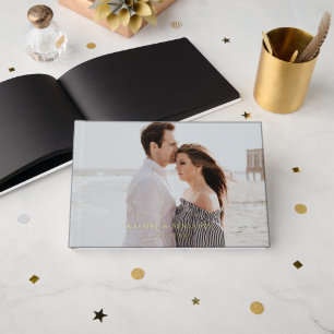 Happily Ever After Wedding Photo Custom  Guest Book