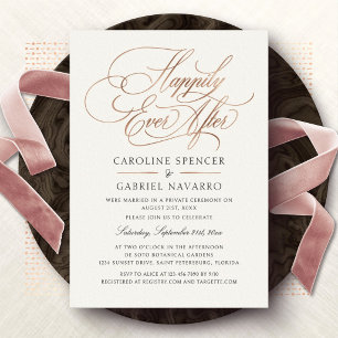 Happily Ever After Wedding Reception Invitation