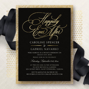 Happily Ever After Wedding Reception Invitation