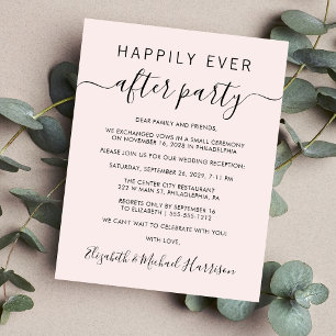 Happily Ever After Wedding Reception Invitation