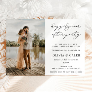 Happily Ever After Wedding Reception Invitation