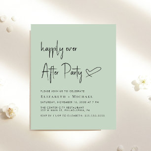 Happily Ever After Wedding Reception Invitation