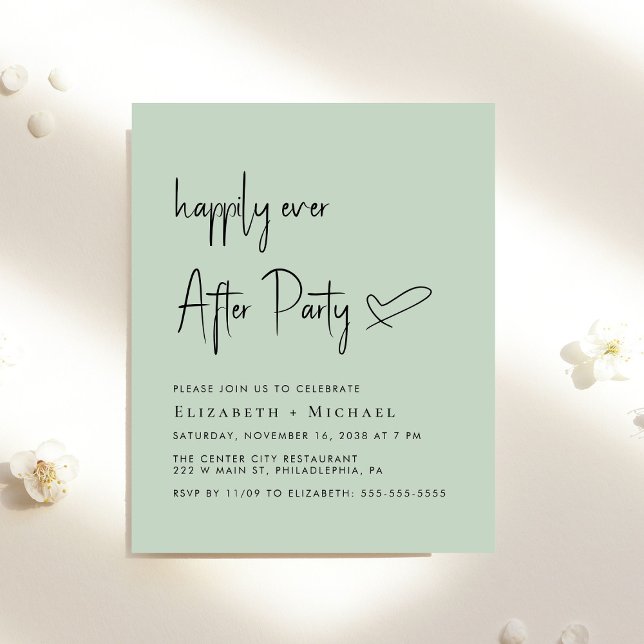 Happily Ever After Wedding Reception Invitation (Creator Uploaded)