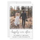 Happily Ever After Wedding Reception Photo Invite