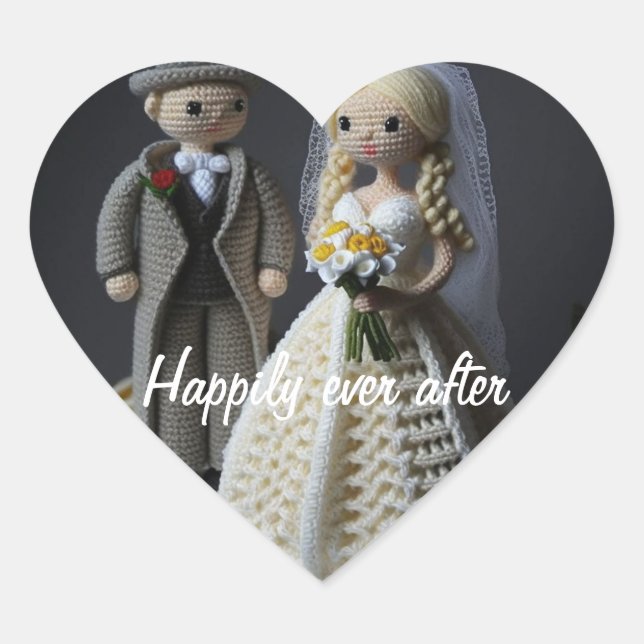 Happily Ever After Wedding Stickers (Front)