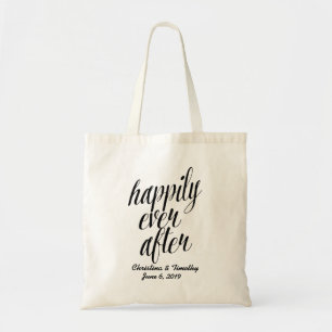 "Happily ever after" Wedding Welcome,Favour Gift Tote Bag