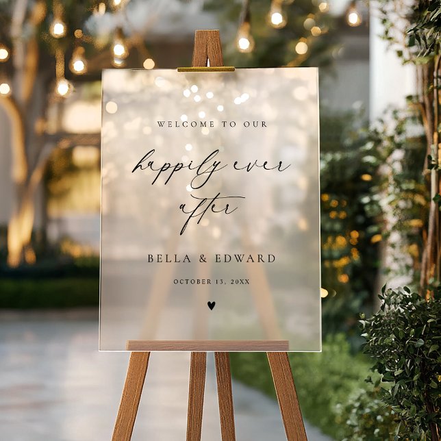 Happily Ever After Wedding Welcome Reception Sign  (Creator Uploaded)