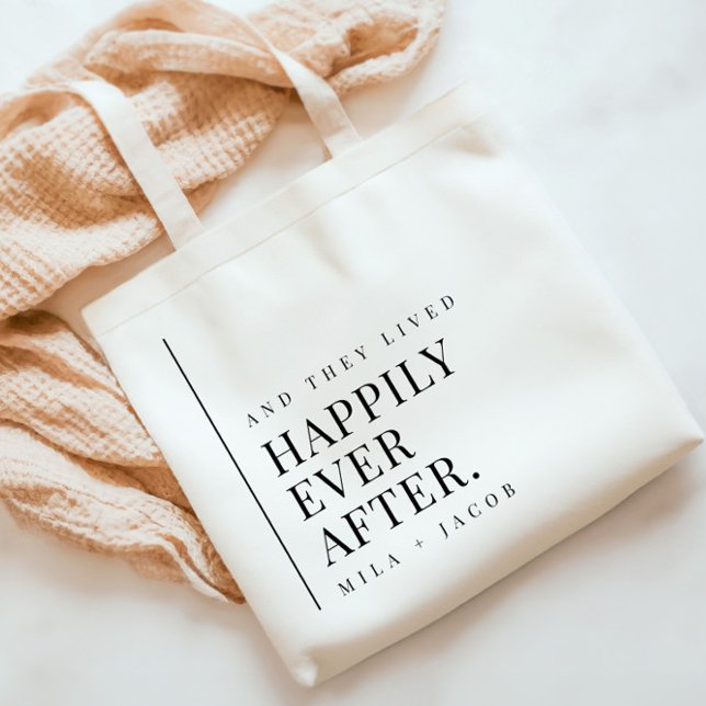 Happily Ever After Wedding Welcome Tote Bag (Creator Uploaded)