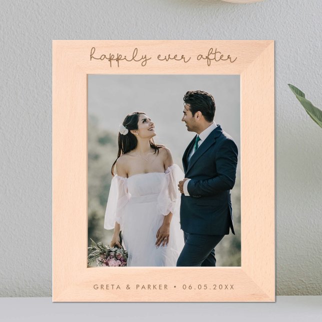 Happily Ever After Whimsical Wedding Etched Frames (Creator Uploaded)
