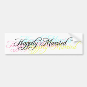 Happily Married Bumper Sticker