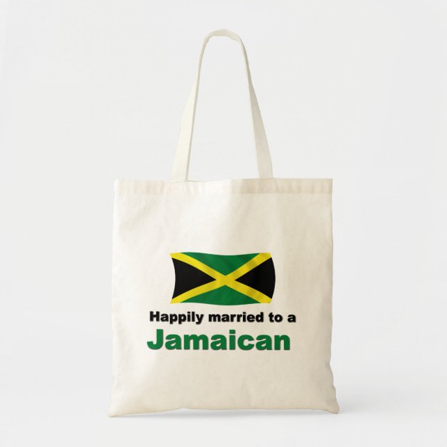 Happily Married Jamaican Tote Bag (Front)