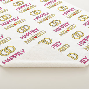 Happily Married Sherpa Blanket