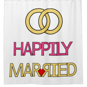 Happily Married Shower Curtain