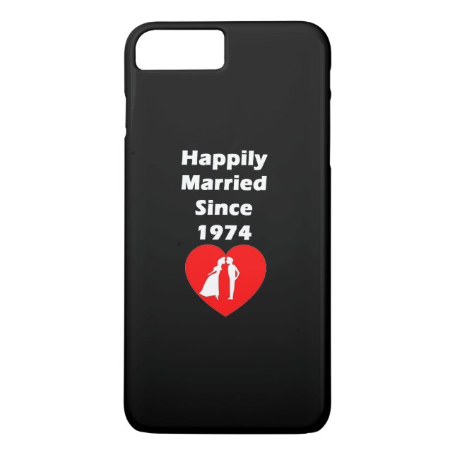Happily Married Since 1974 Case-Mate iPhone Case (Back)