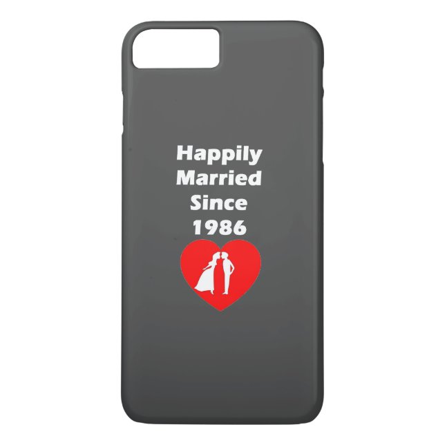 Happily Married Since 1986 Case-Mate iPhone Case (Back)