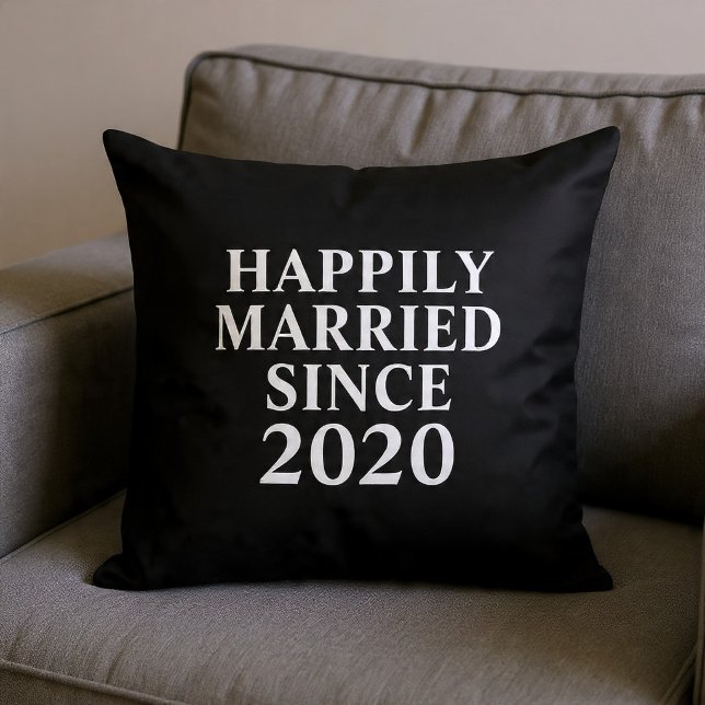 Happily Married Since Custom Couples Cushion (Creator Uploaded)