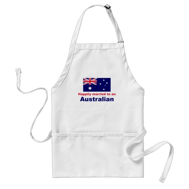 Happily Married To An Australian Standard Apron (Front)