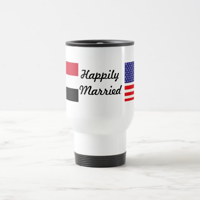 Happily Married Travel Mug (Center)