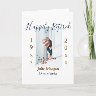 happily retired photo 19XX-20XX YEARS OF SERVICE P Card