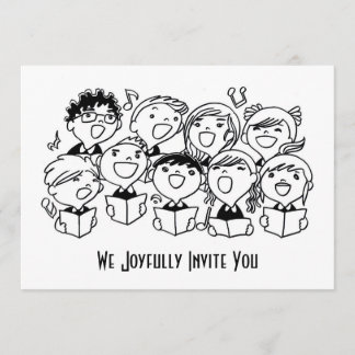 Happily Singing Children Invitation l Announcement
